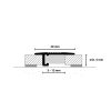 PROFIL PRELAZNI UL20X5 ALU BLACK C35