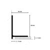 PROFIL ZAVRŠNI SL16X2 ALU BLACK C35