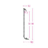 LAJSNA ALU SA UTOROM ZA PVC 3MM 2700x60x11 S